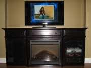 Electric Fireplace & Entertainment Cabinet